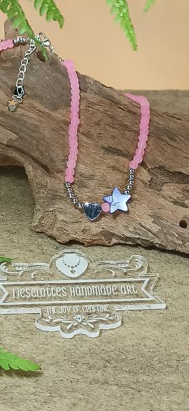 Halskette Rose Pearl Komplettansicht 1